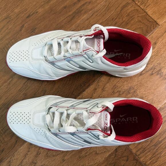 Nike Sparq Training Shoes Leather White/Red Womens Size 9 - Picture 5 of 10